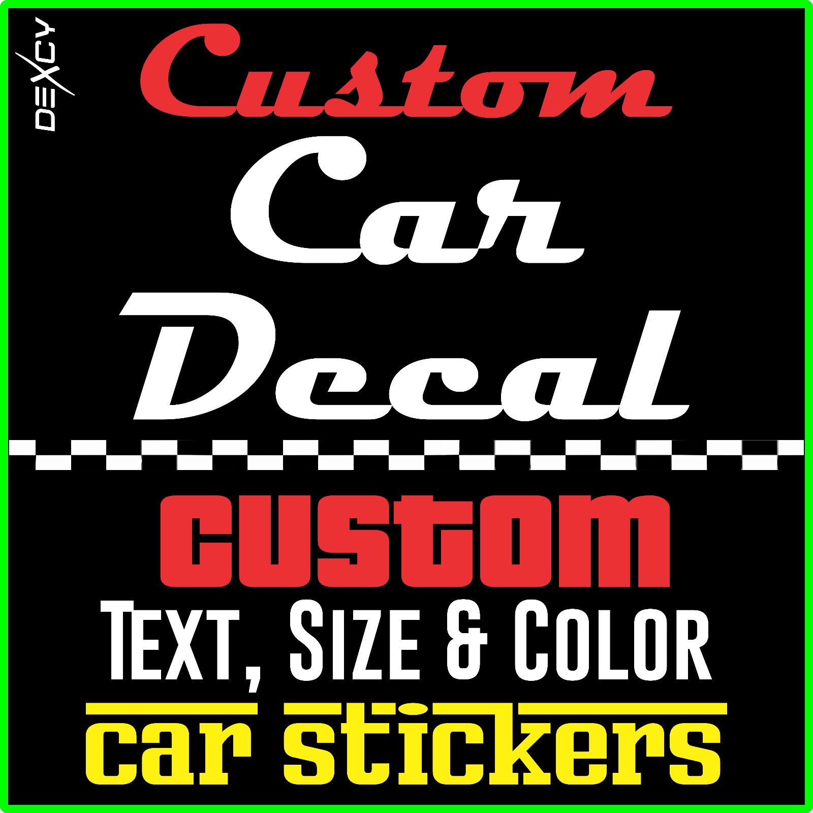 Car Decals & Stickers – Custom Sticker Decal for Car Truck Window Windshield RV