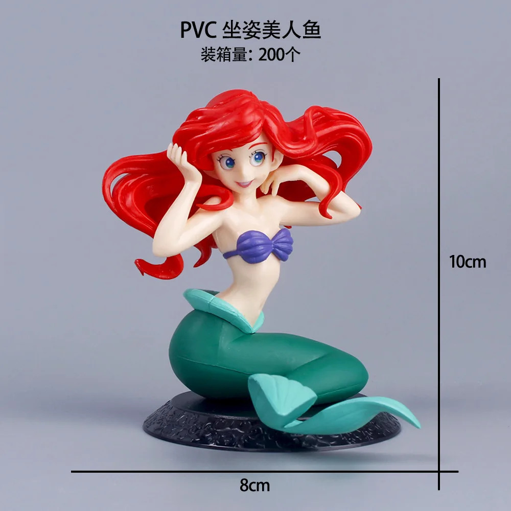 Anime Disney Little Mermaid Ariel Action Figure Toys Ariel The Princess Charm Co