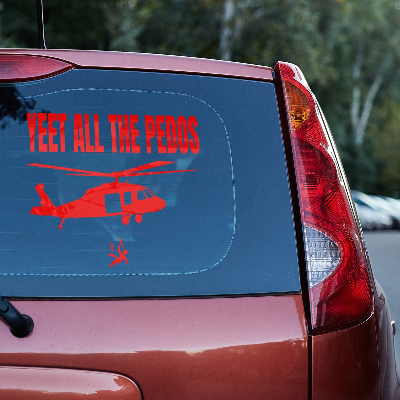 yeet all the Pedos Vinyl Decal Epstein Truck Car Van Laptop sticker