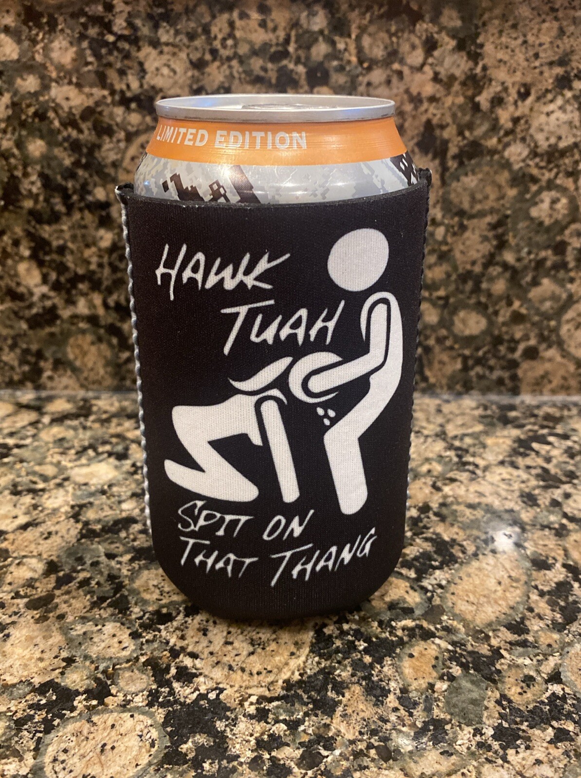 Hawk Tuah TikTok Beer pop soda can koozie cooler river camping kayaking fishing