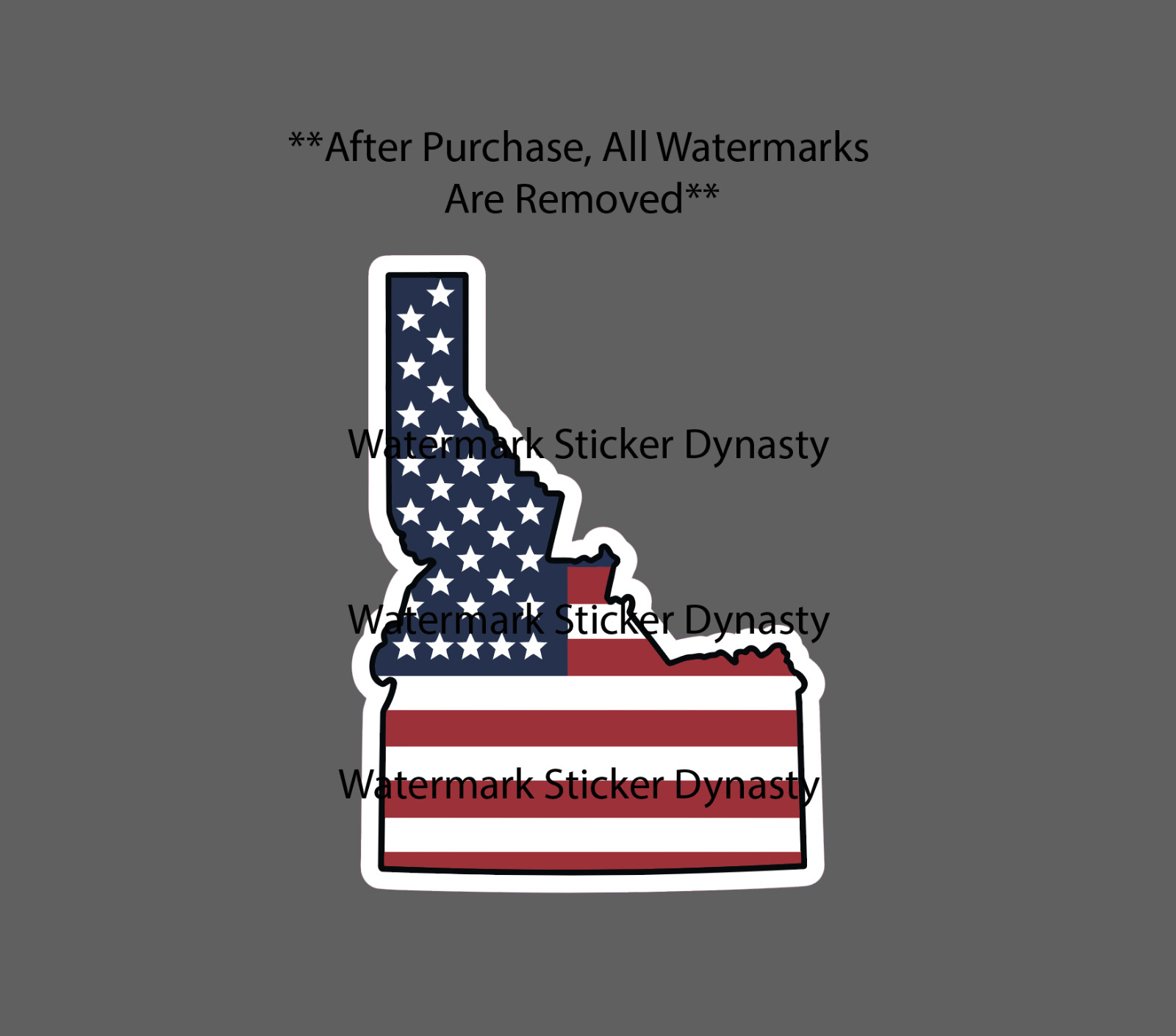 Idaho Sticker Waterproof Decal USA Flag American State United States Gift NEW