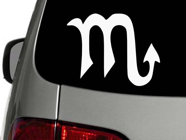 Scorpio Sign Astrological Zodiac Vinyl Decal Car Wall Sticker CHOOSE SIZE COLOR