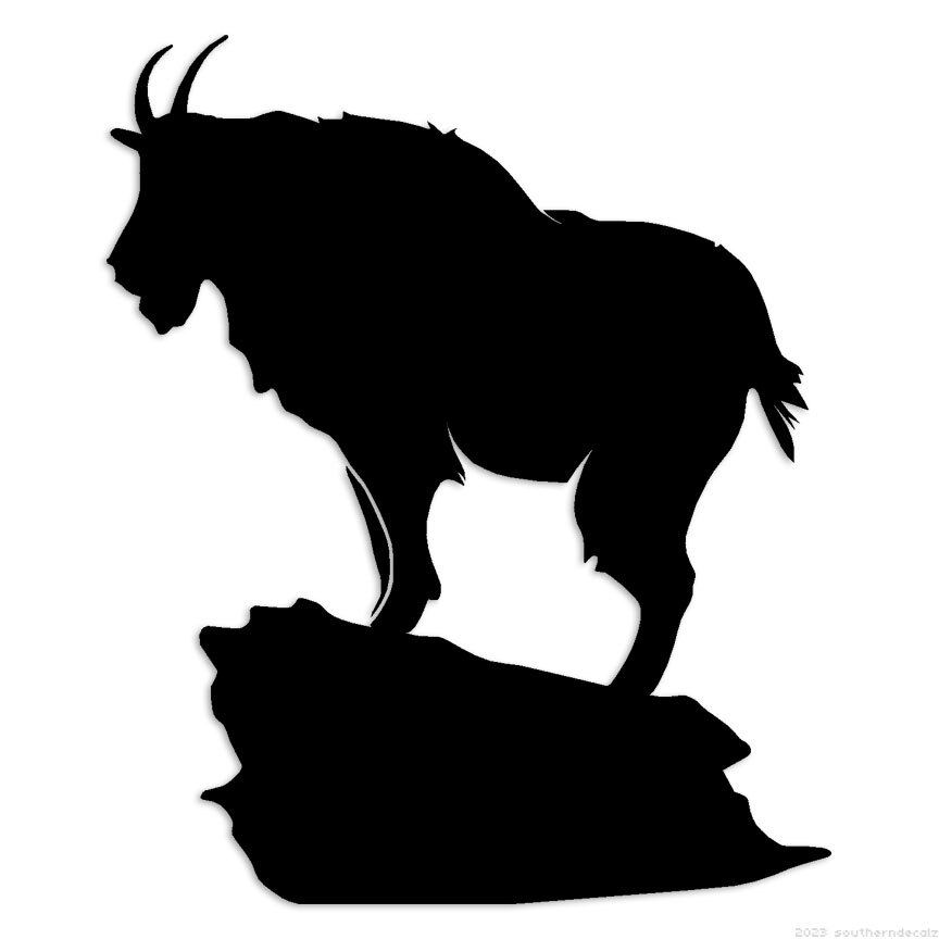 Mountain Goat Sheep – Decal Sticker – Multiple Colors & Sizes – ebn6467