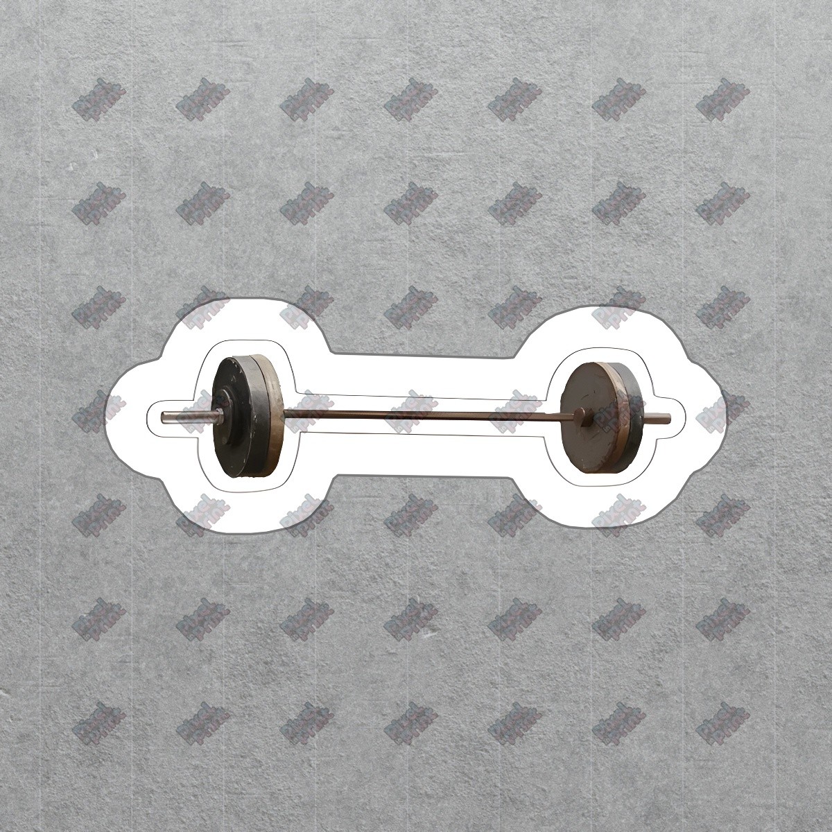 Gym Barbell Vinyl Sticker Decal Weightlifting Equipment Decor Fitness #922152
