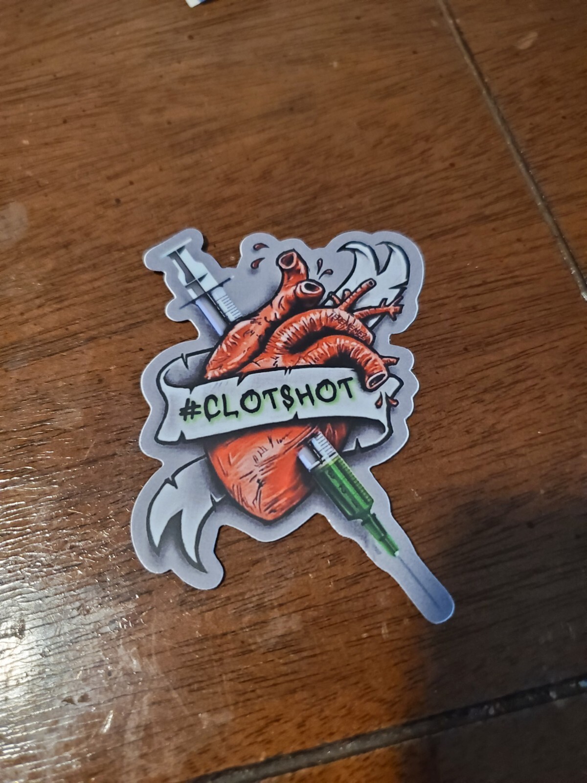 CLOT SHOT 💉 STICKERS 3" Heavy Duty Weather Proof Vinyl