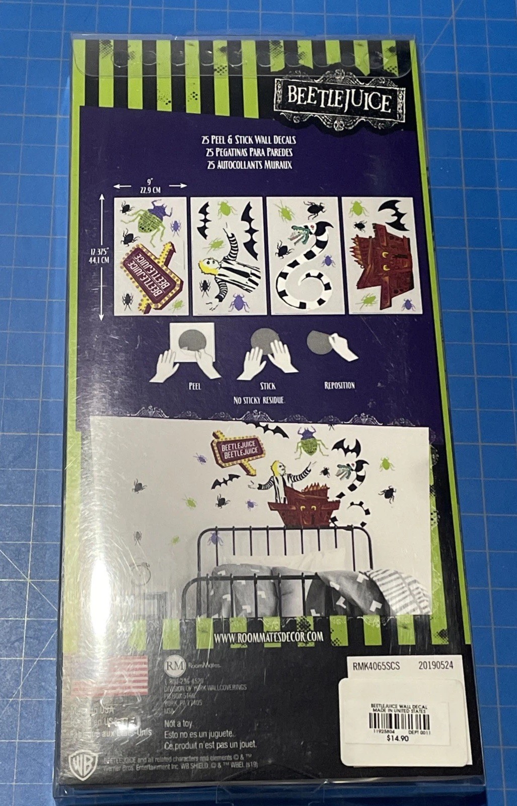 Beetlejuice Movie Room Mates 25 Peel And Stick Wall Decals Repositionable
