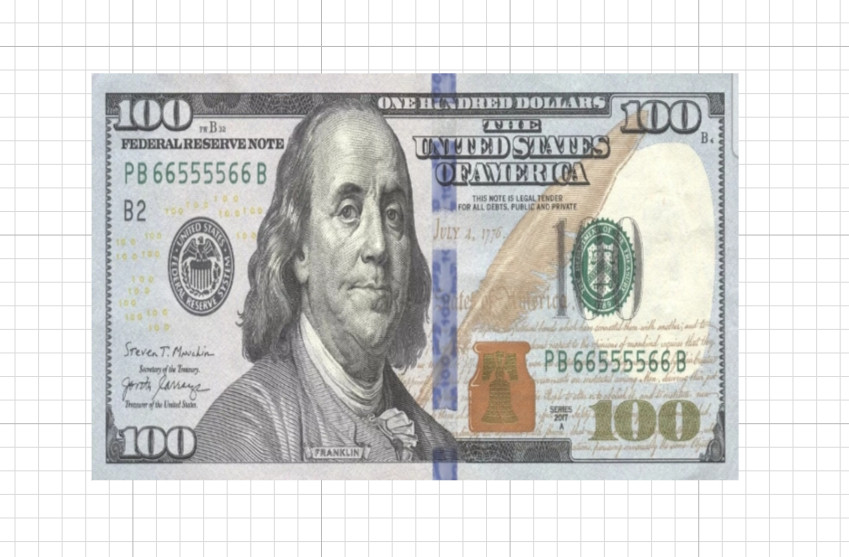 Burn Money 100 Dollar Credit Debit Card Skin Replica Fire Sticker ATM Gold 1900s