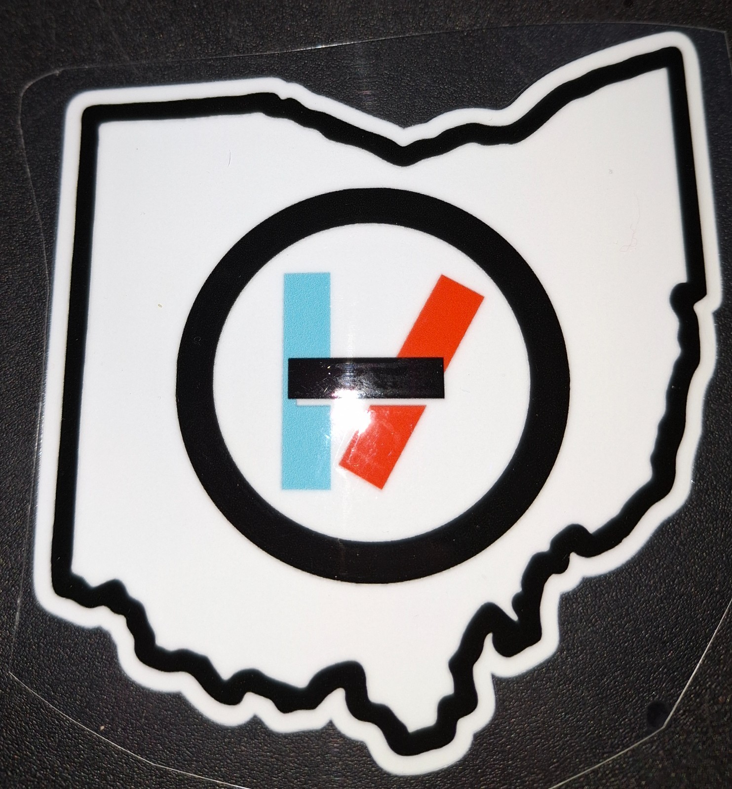 Twenty One Pilots OHIO logo, 2 Sizes | UV DTF Sticker Decal | Waterproof Durable