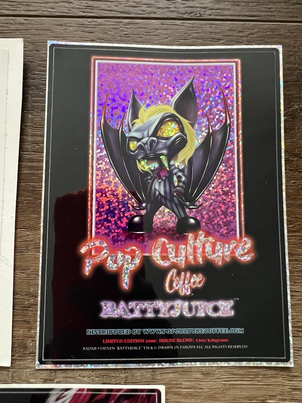 Pop Culture Coffee Stickers Set Of 5 Battyjuice Java The Hutt Puftmello