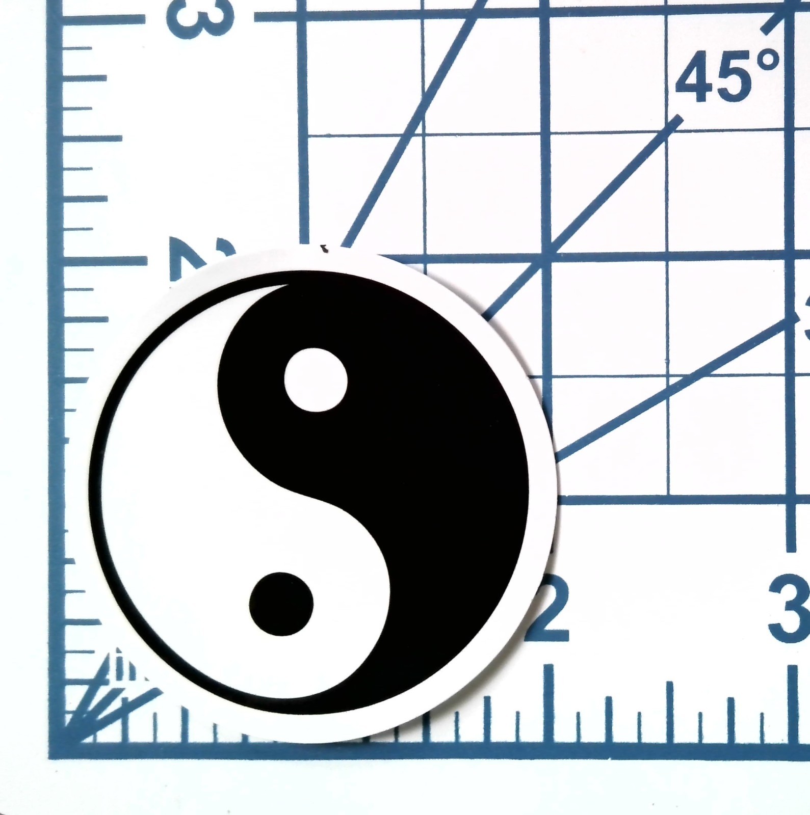Yin Yang Balance Symbol Vinyl Sticker Laptop Water Bottle Zen Yoga Art