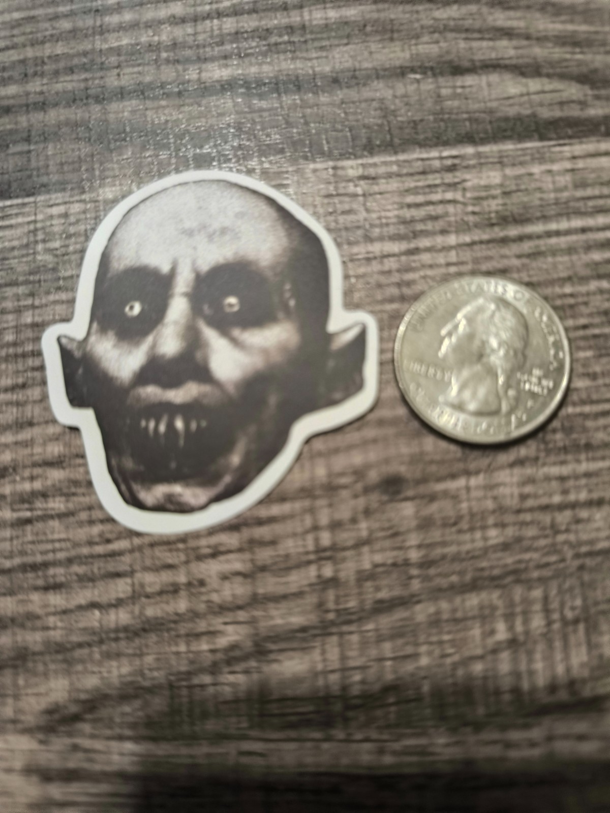 Nosferatu Vampire Sticker Horror Retro Halloween Creepy Scary Dracula Black Whit
