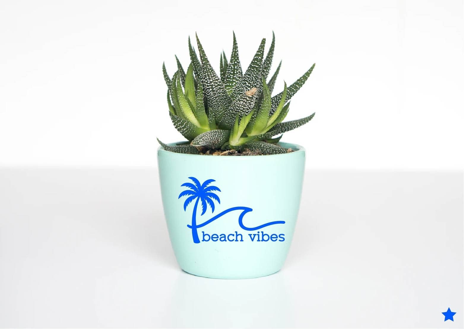Beach Vibes Decal Sticker Palm Tree Summer Vacation Ocean Life Sand Sun Salt Air