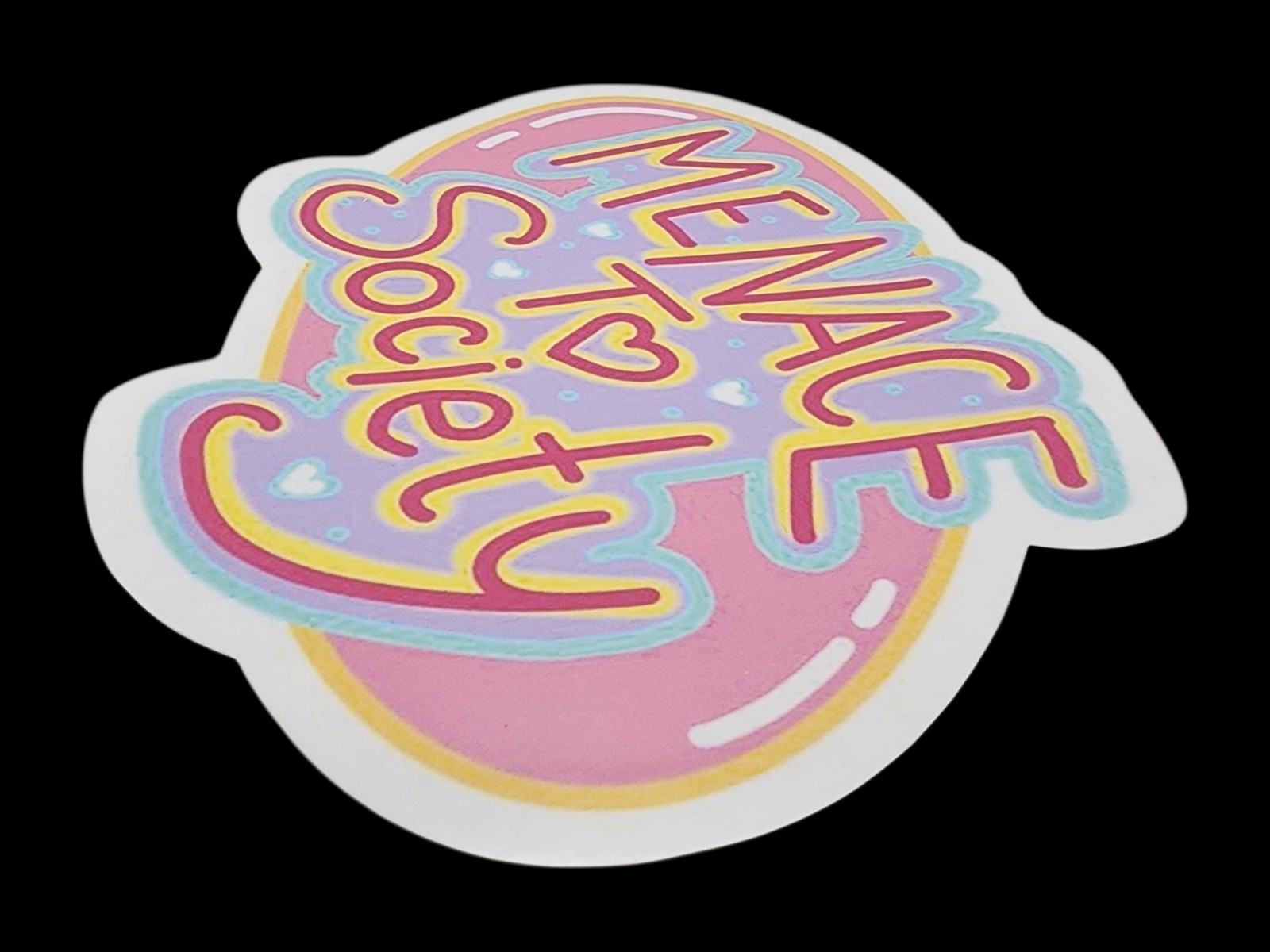 Menace To Society Waterproof Car Decal Wall Poster Vinyl Sticker Cute Pink Blue
