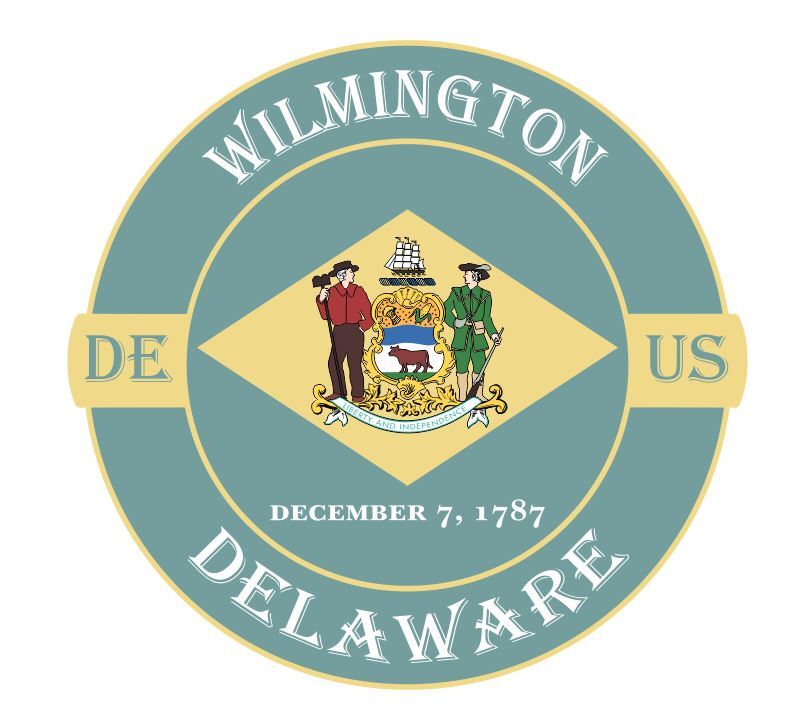Wilmington Delaware Sticker Decal A592