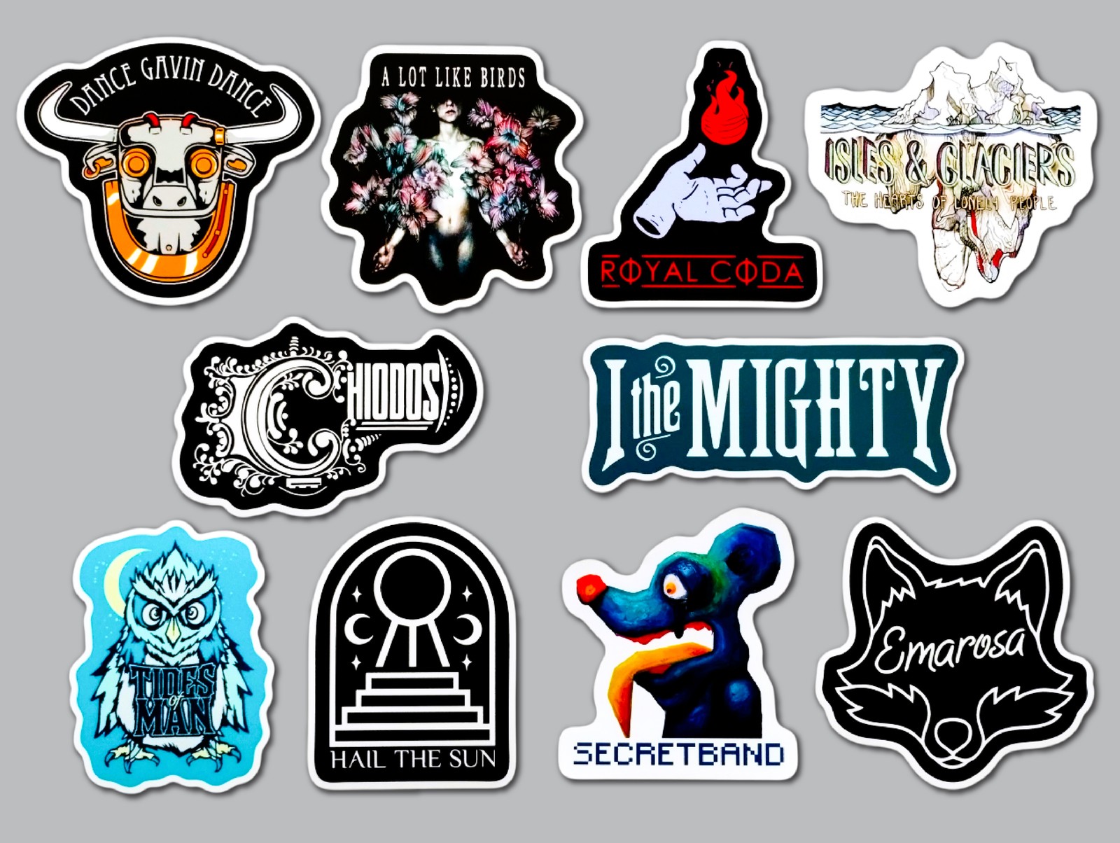 Post Hardcore Vinyl Sticker Lot (10 Pack) SET 1 dance gavin emarosa chiodos emo