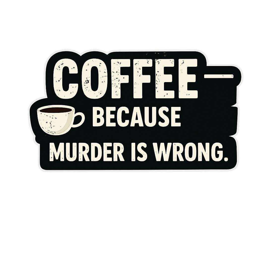 Sticker epic BUY 2, GET 1 FREE , coffee lover humor mornings Mondays USAn
