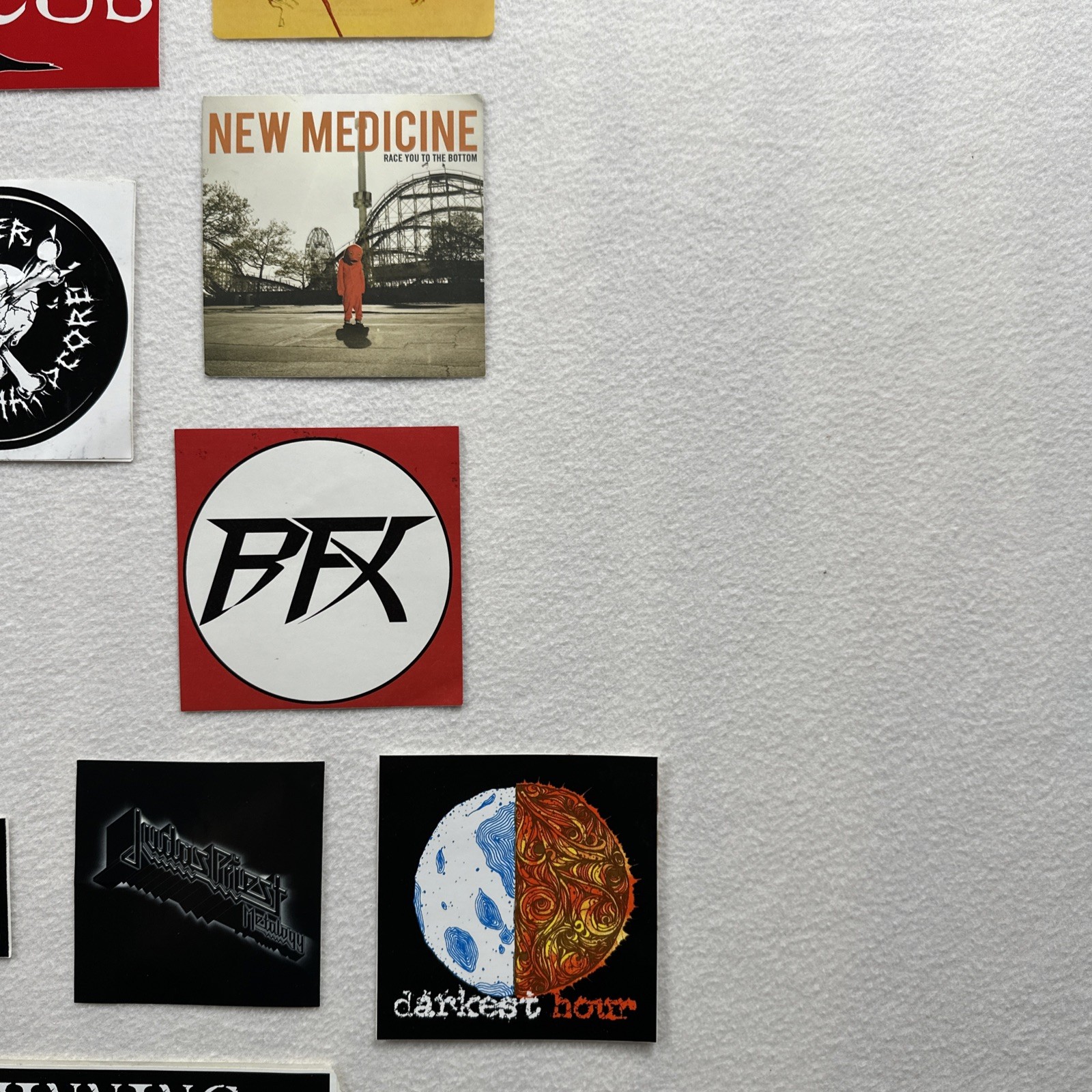 Lot 32 2000s Rock Metal Pop Music Bands Decal Vinyl Stickers Halestorm Shinedown