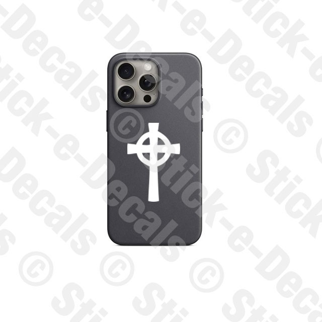 CELTIC CROSS Solid Vinyl Decal Sticker – FREE USA SHIPPING