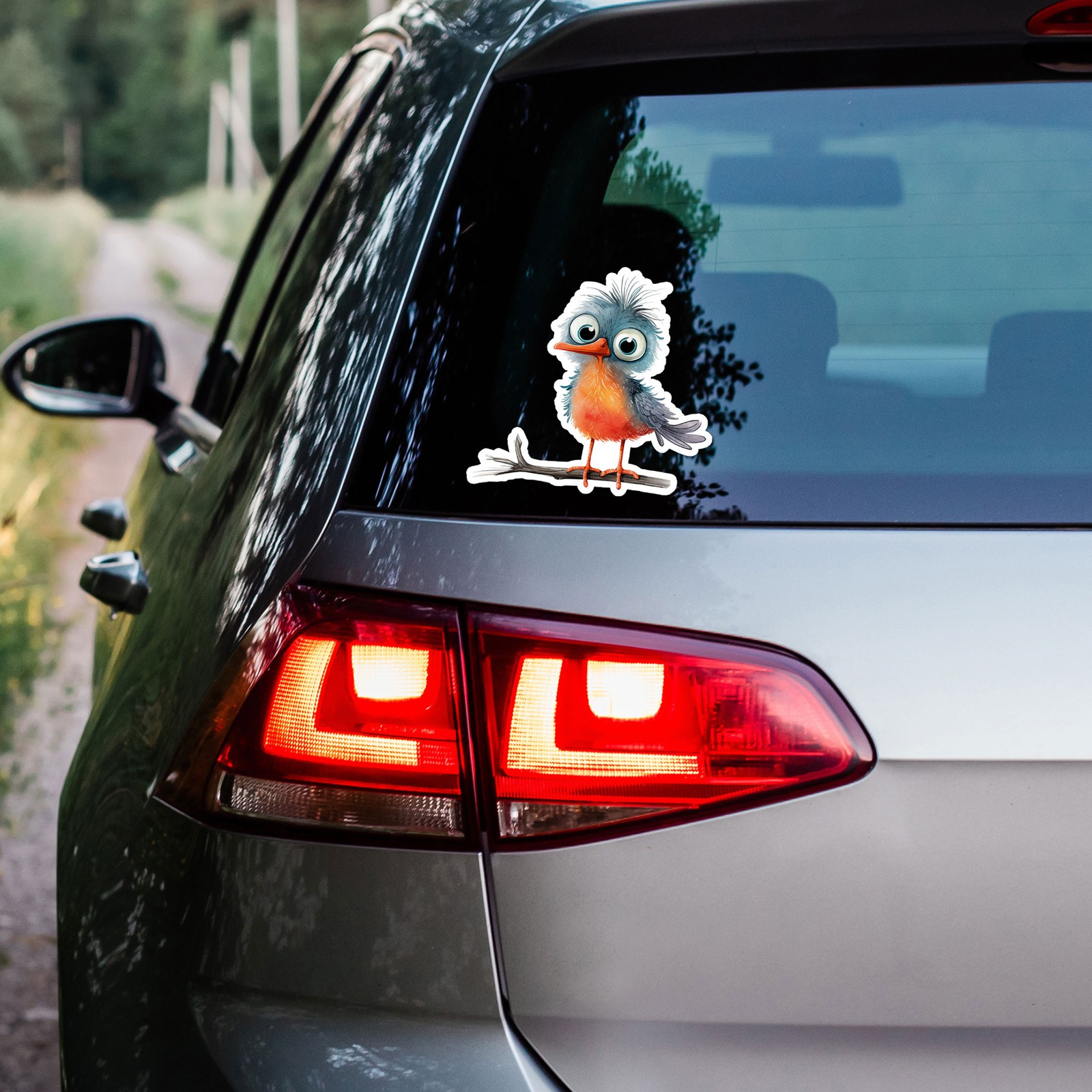 Cute Baby Robin Bird – Vinyl Decal Sticker – Car Window Laptop – ebn12495