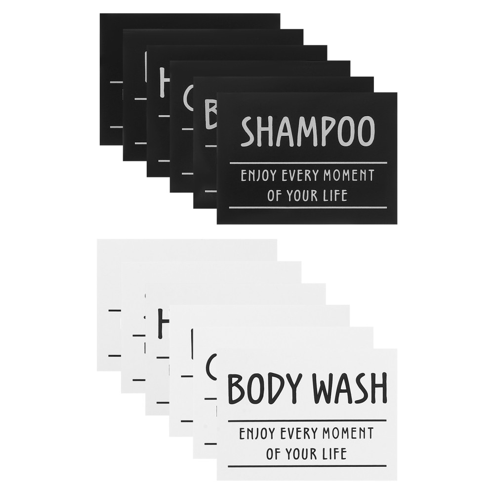 60 Pcs Waterproof Stickers for Bottles Hand Dish Soap Labels DIY Bathroom