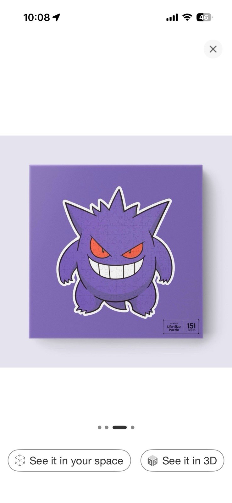 Gengar Puzzle – Pokémon x Target DEADSTOCKK NO RESTOCK