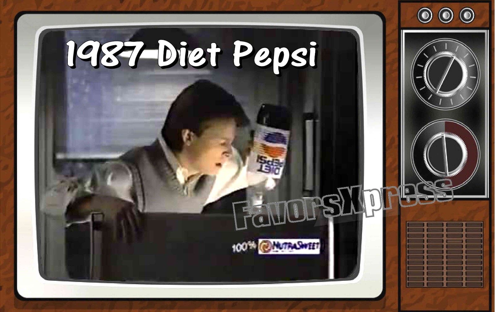 1987 Diet Pepsi Commercial Classic TV Show PHOTO MAGNET 4 X 2.5 INCHES