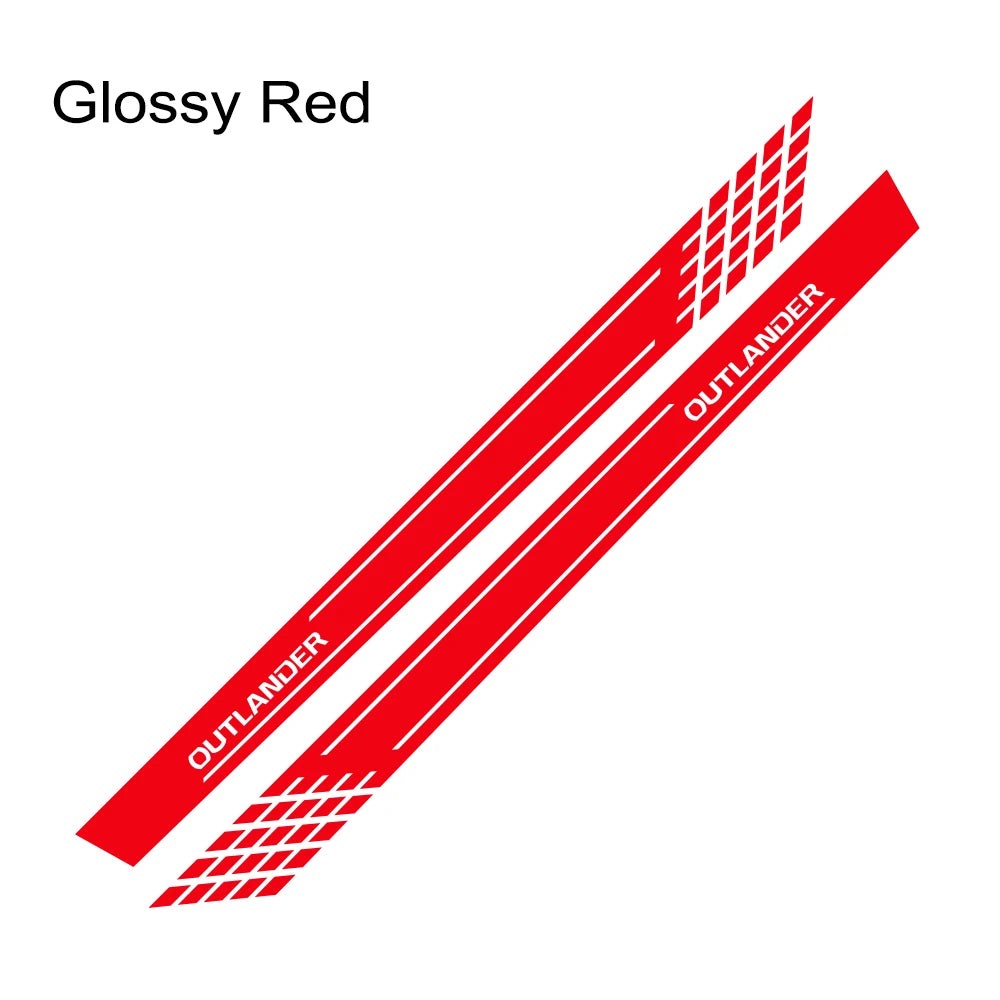 Aftermarket Door Side Skirt Stripe Decal for Mitsubishi Outlander | 2-Piece Vin
