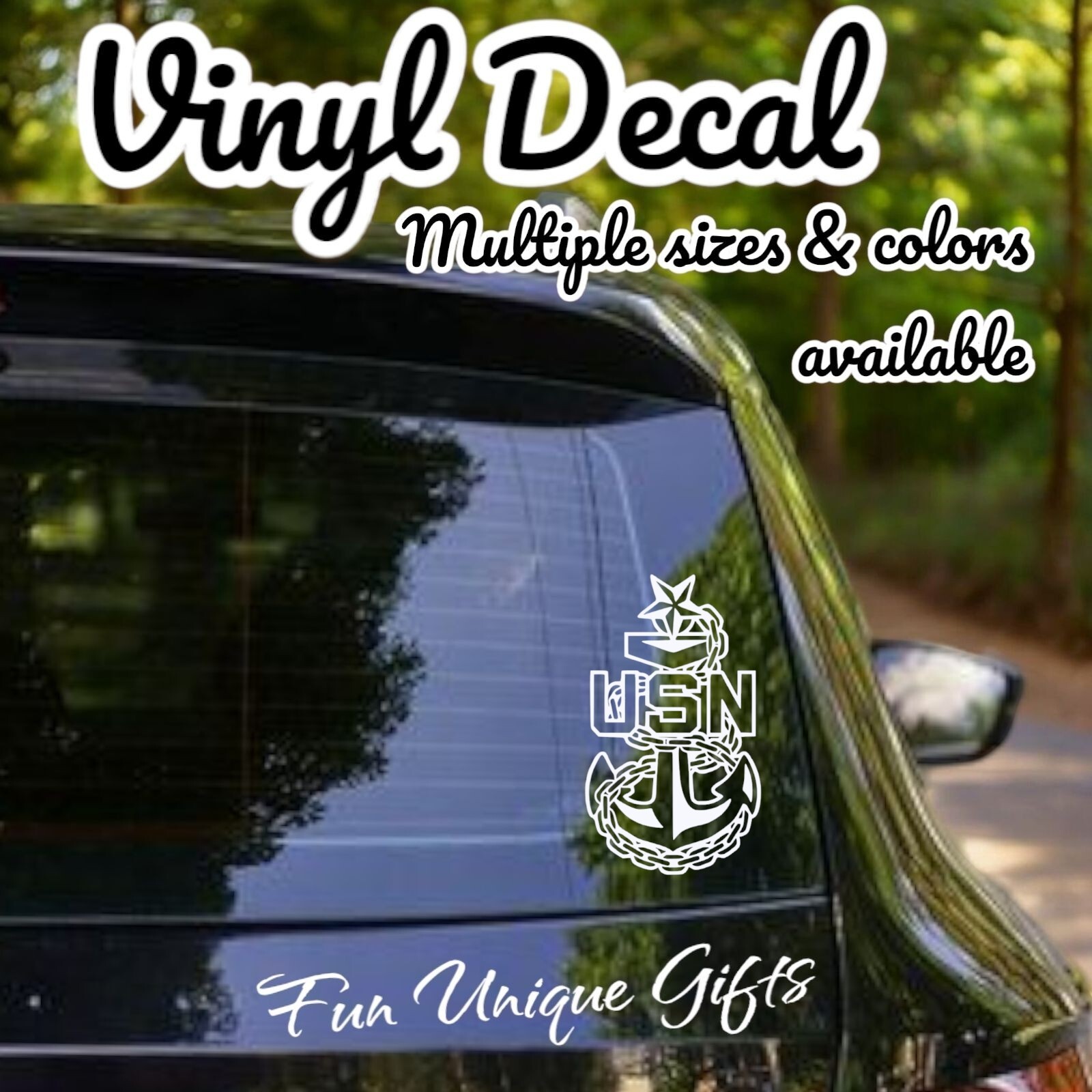 US Navy Vinyl Decal Sticker -Multiple Colors & Sizes- FREE SHIPPING