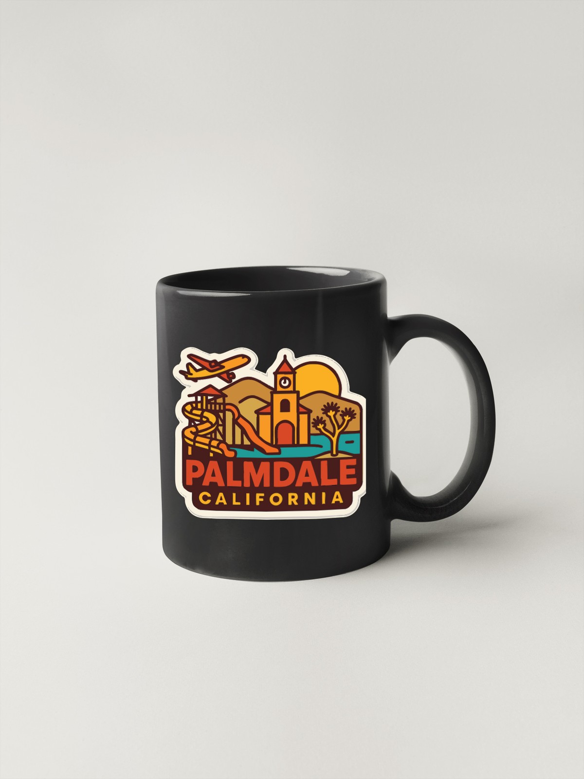 Palmdale California Sticker Decal Vinyl Die-Cut City Skyline Landmark Design
