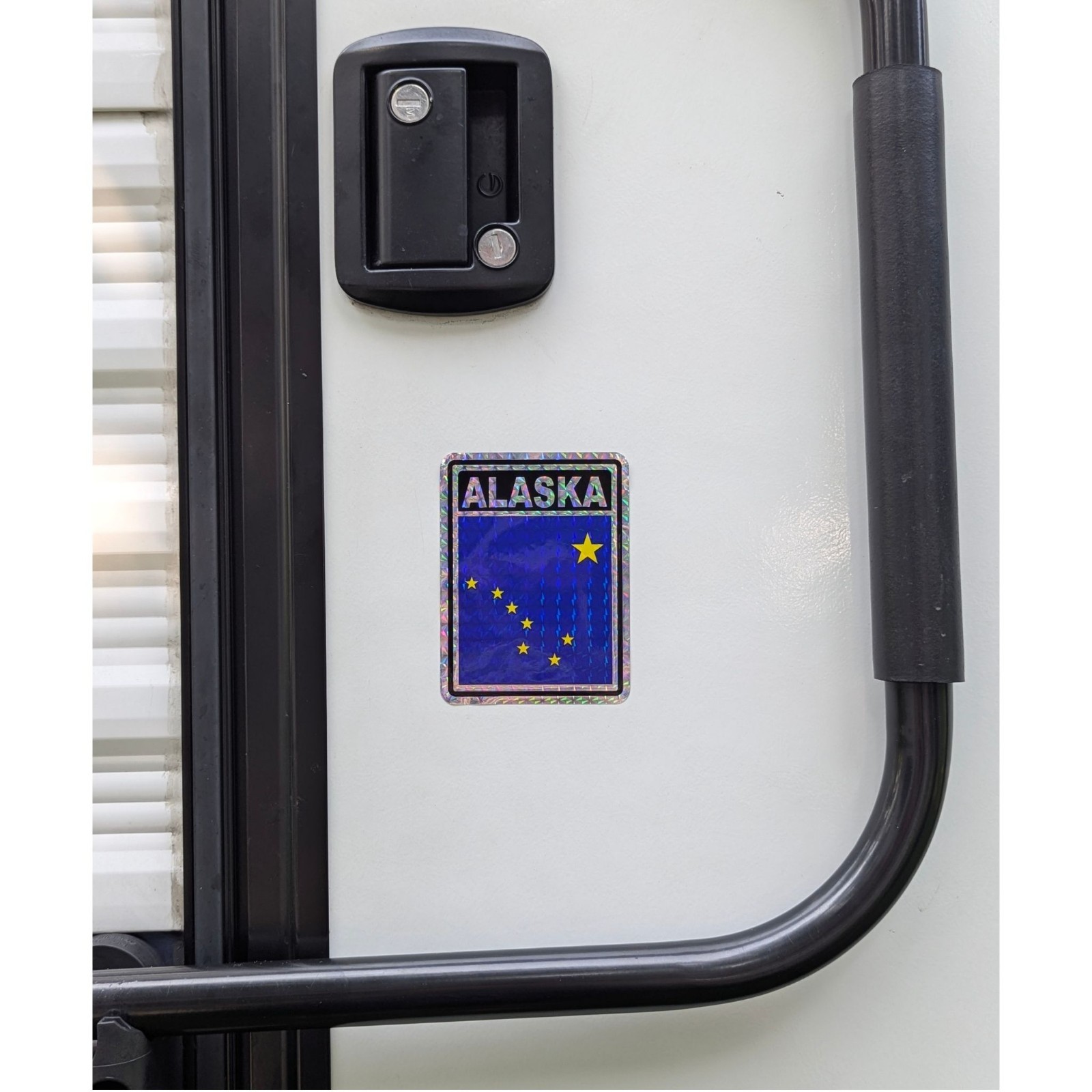 Alaska State Flag Reflective Decal Adhesive Printed Vinyl Sticker