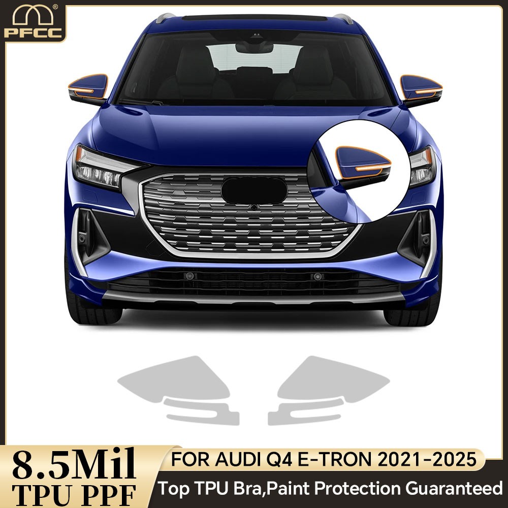 Full Car For Audi Q4 E-Tron 2021-2024 Precut Kit Paint Protection Film Clear PPF