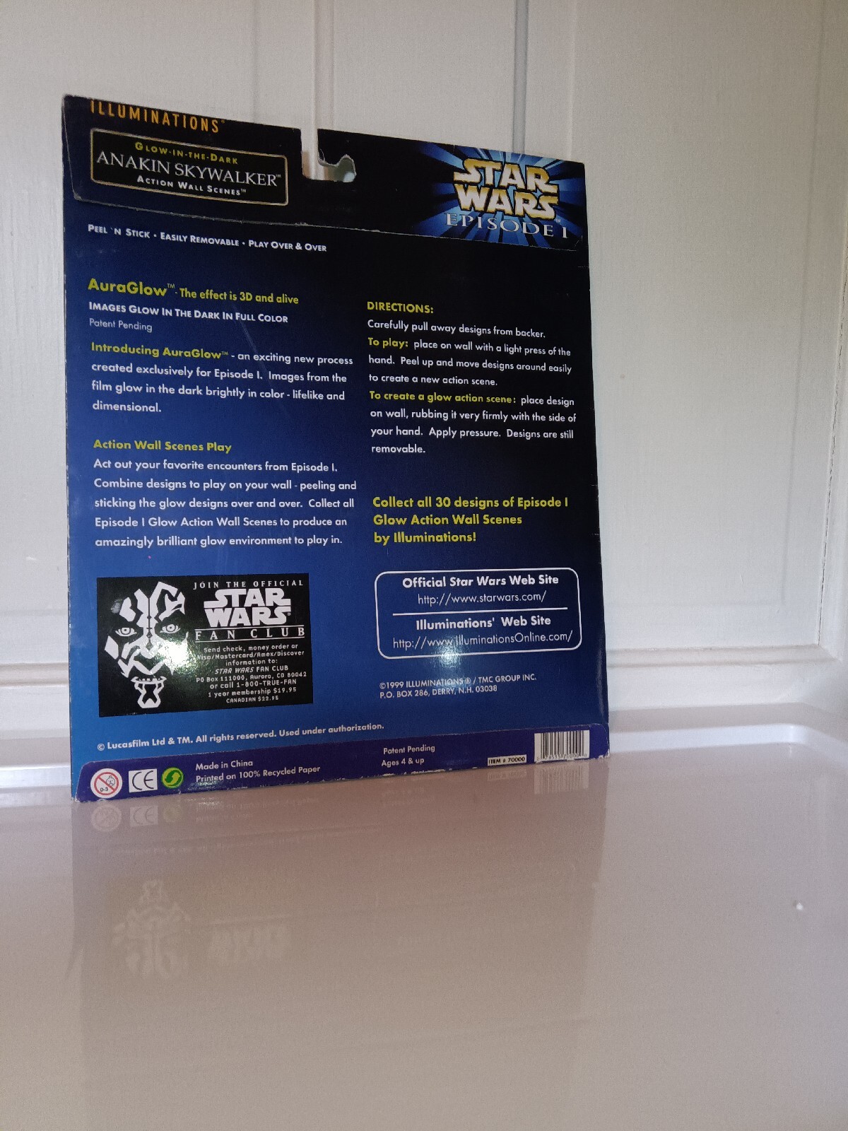 Anakin Skywalker Glow Wall Stickers