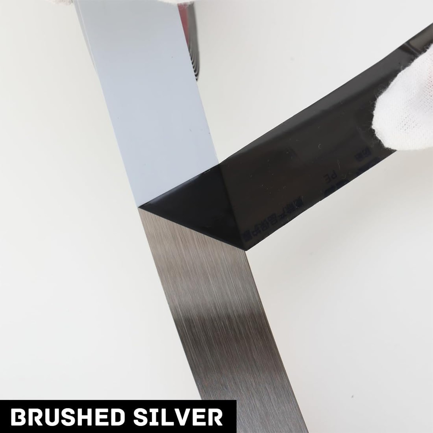 LINXIU Stainless Steel Molding Trim, Brushed Metal Trim, Peel and Stick Wall …