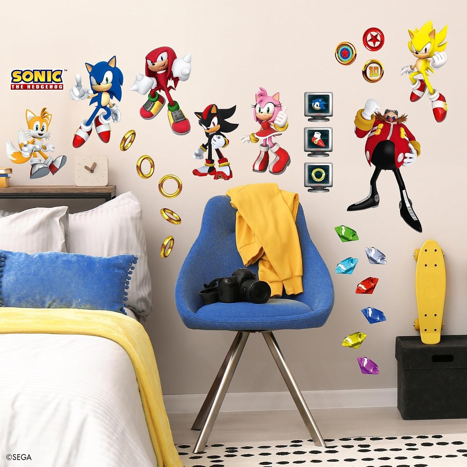 Sonic The Hedgehog Characters Wall Decals,