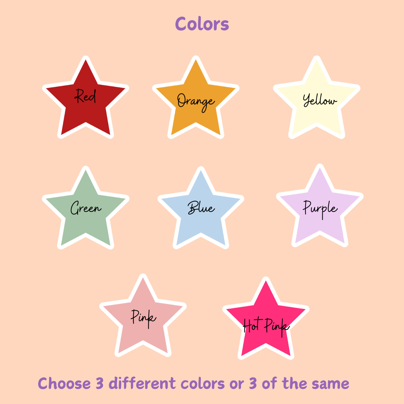 Star Sticker for Planner Journal Reward Laptop Water Bottle Phone