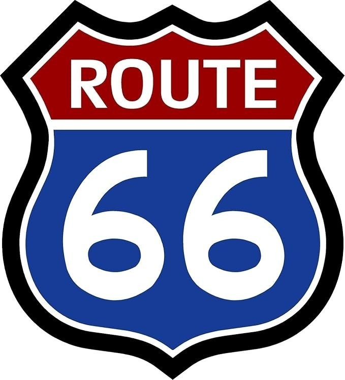 Route 66 Sticker Decal Laptop Wall Mirror Cup Tumblr Locker