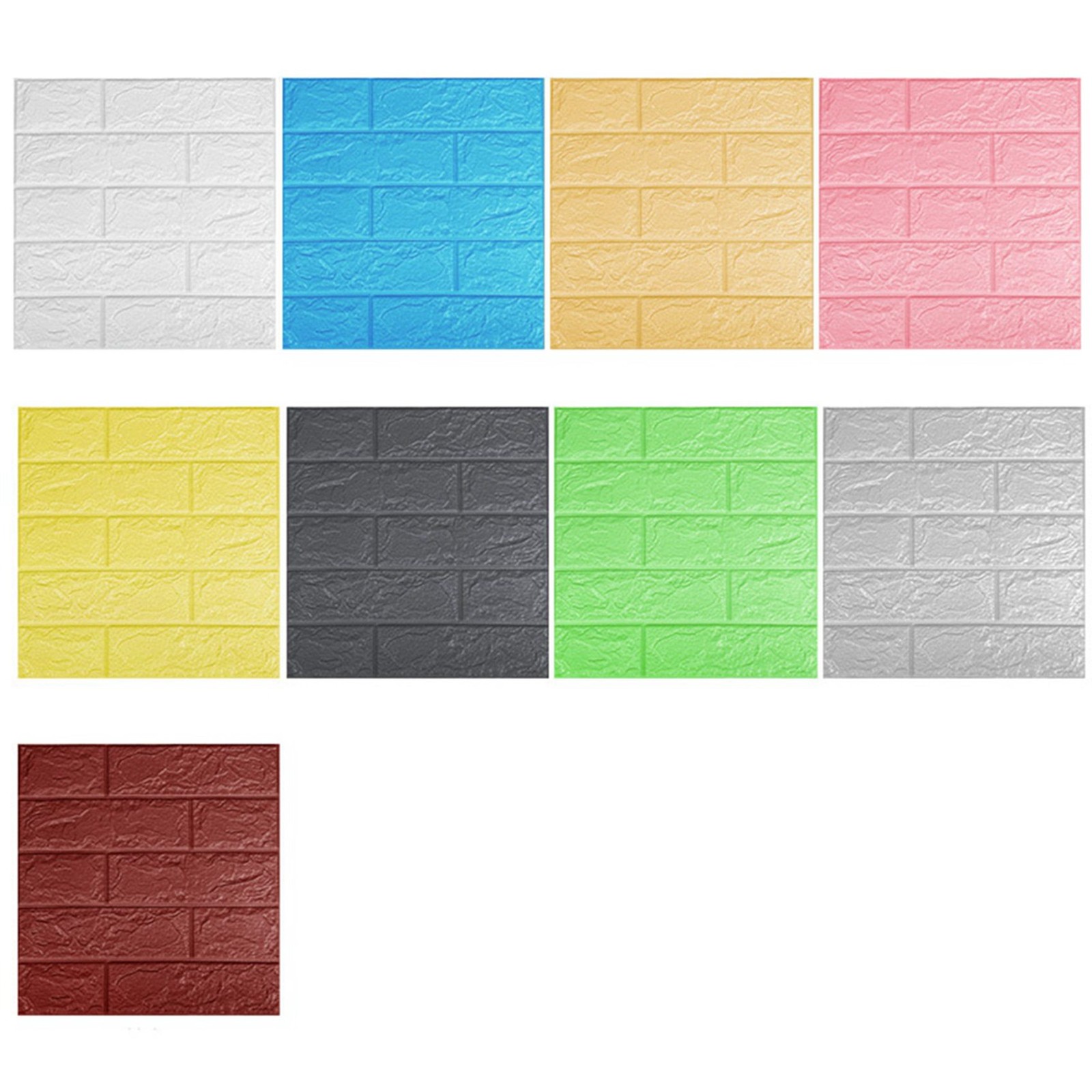 30Pcs Self-Adhesive 3D Brick Sticker DIY Foam Room Kitchen Roof Ceiling5169