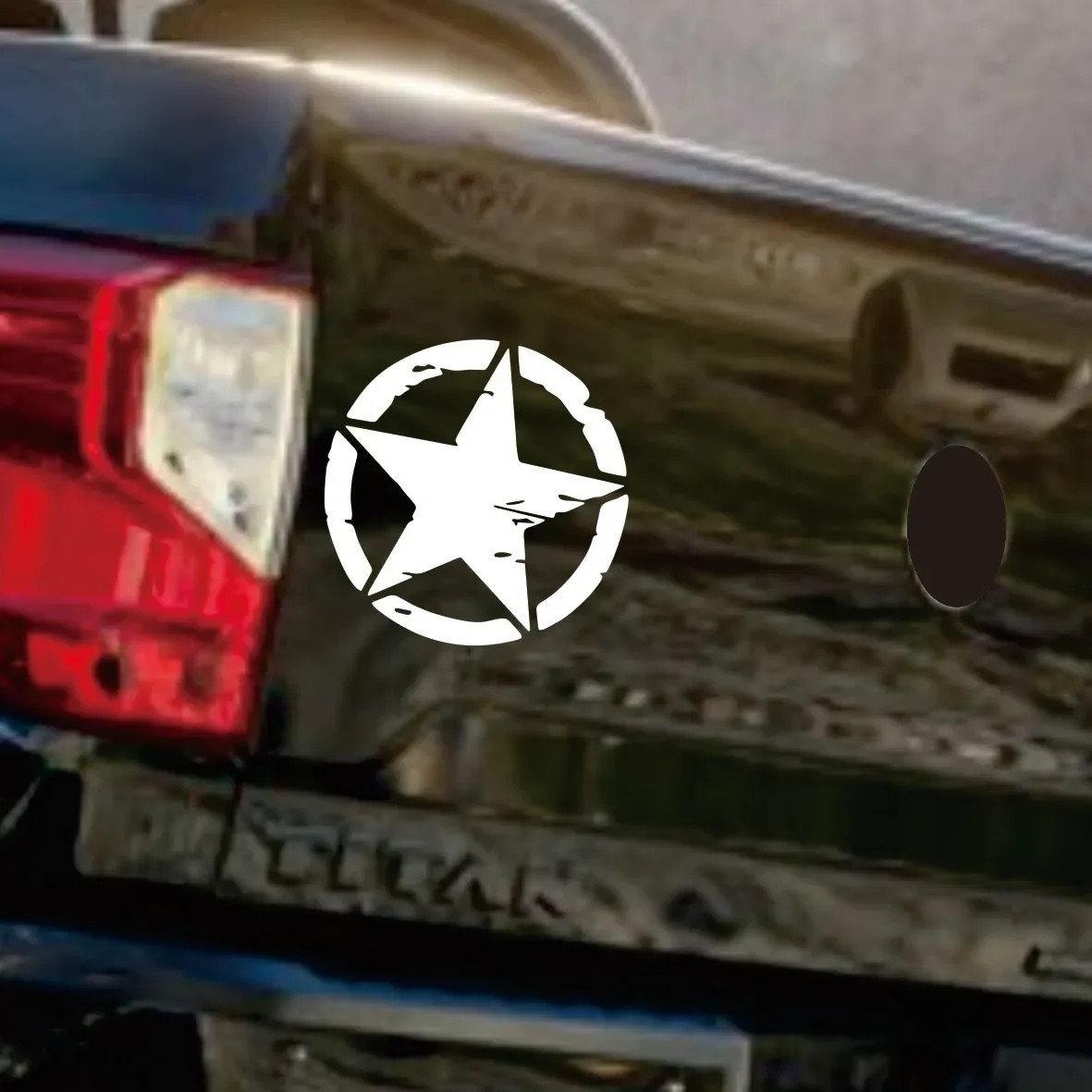 Aftermarket Army Star Vinyl Decal Sticker – Jeep Wrangler & All 4×4 Models | 3 P