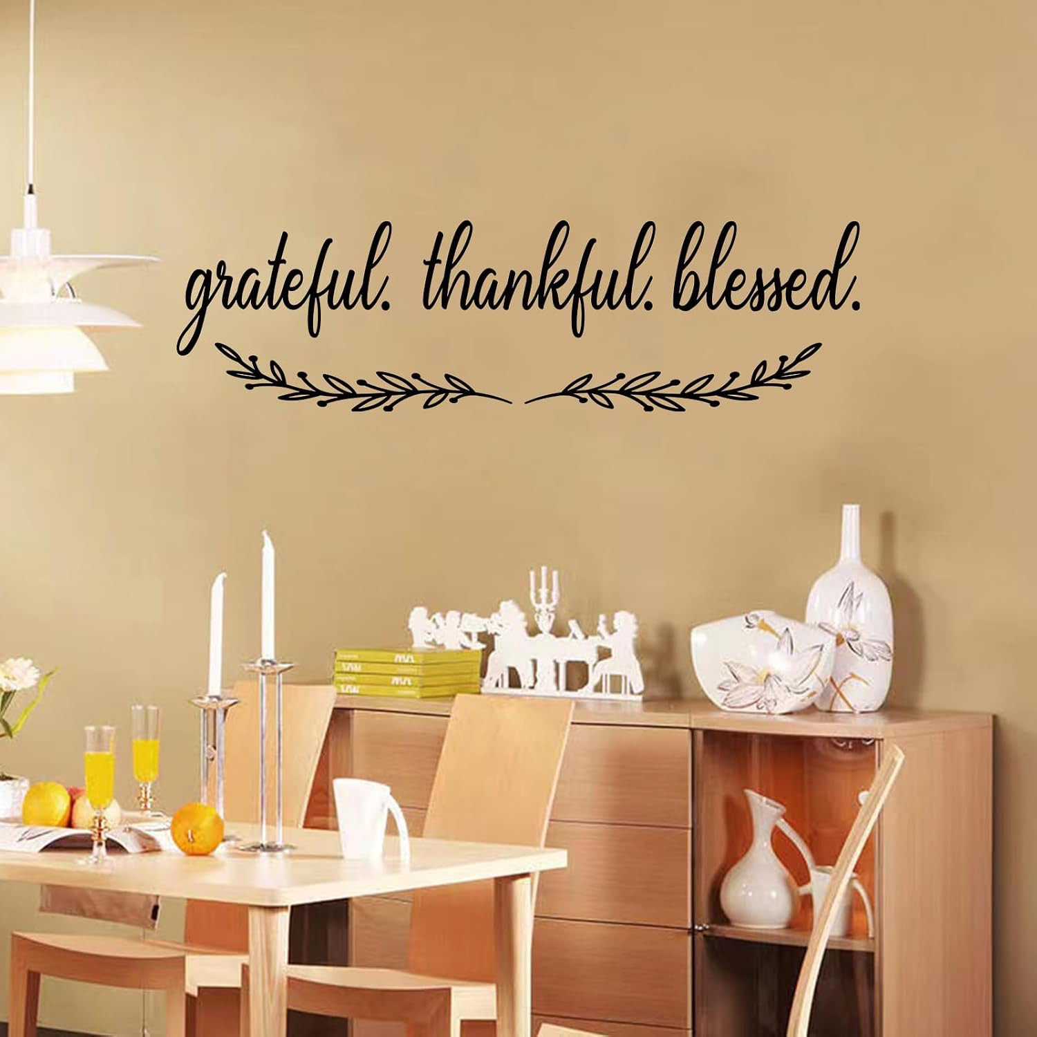 Quotes Wall Decals for Dining Room: Home Inspirational Pantry Kitchen Vinyl Art