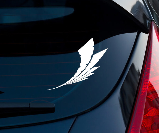 Red Veil Warframe Matte White Indoor/Outdoor Vinyl Decal 3"x2.5"