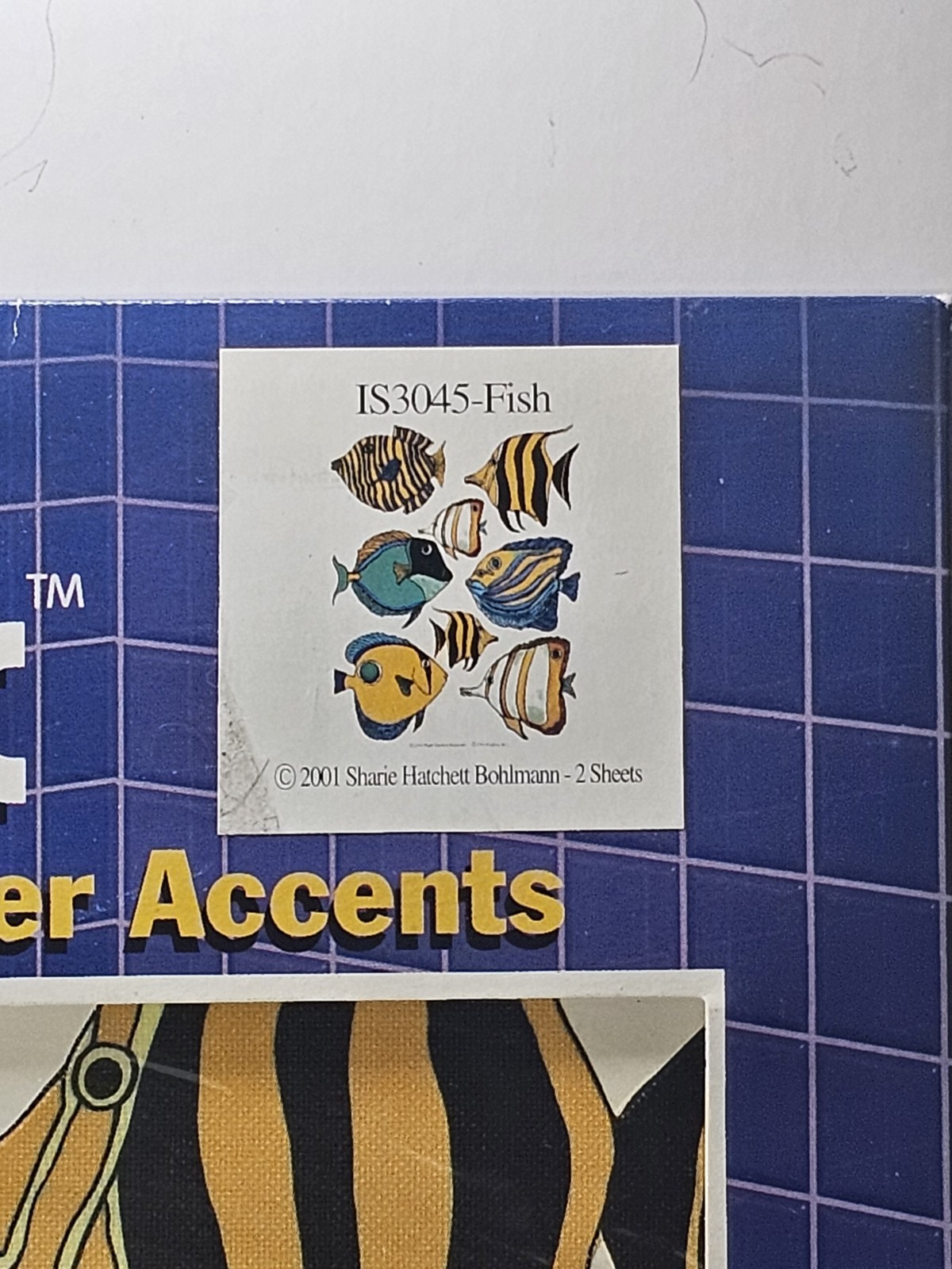 VTG IdeaStix Tropical Fish Accent Peel & Stick Wall Décor Stickers 2 Sheets NOS