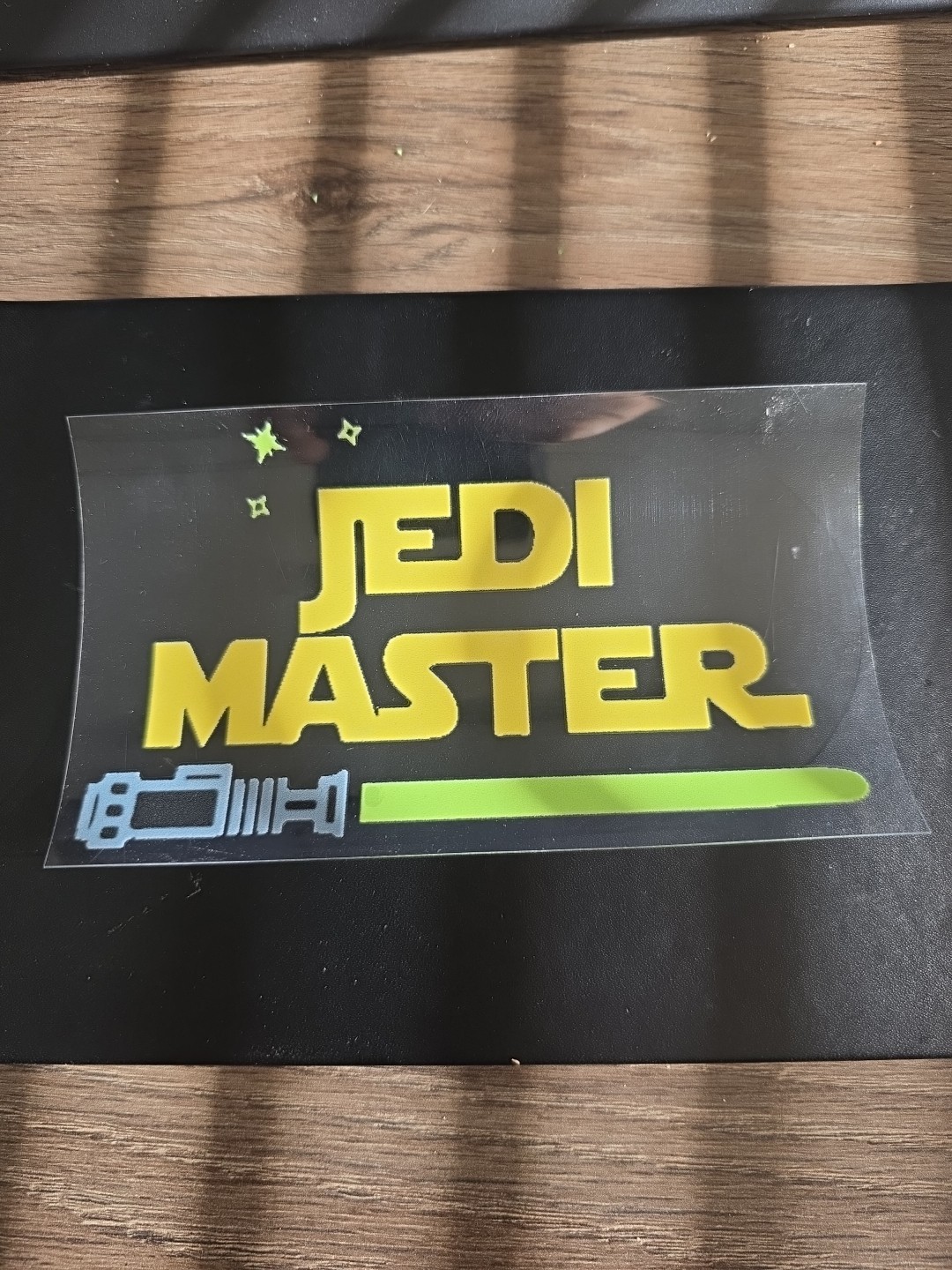 Starwars Jedi Master Light Saber UV DTF Decal Sticker Waterproof USA