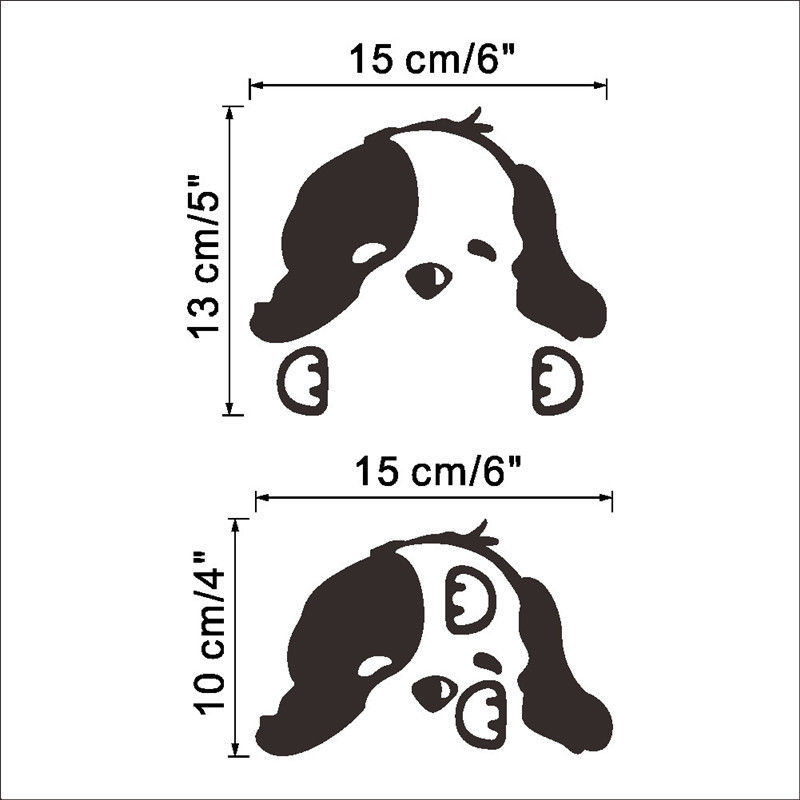 Wall Art-Dog Decal/Sticker for Light Switch Plate Cover, Door Handle, ETC-CUTE!!