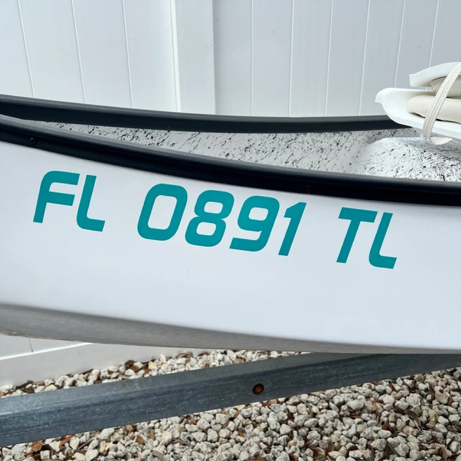Boat Registration Numbers & Letters 2 Pack Custom 3" Boat & Jetski Stickers 1CL