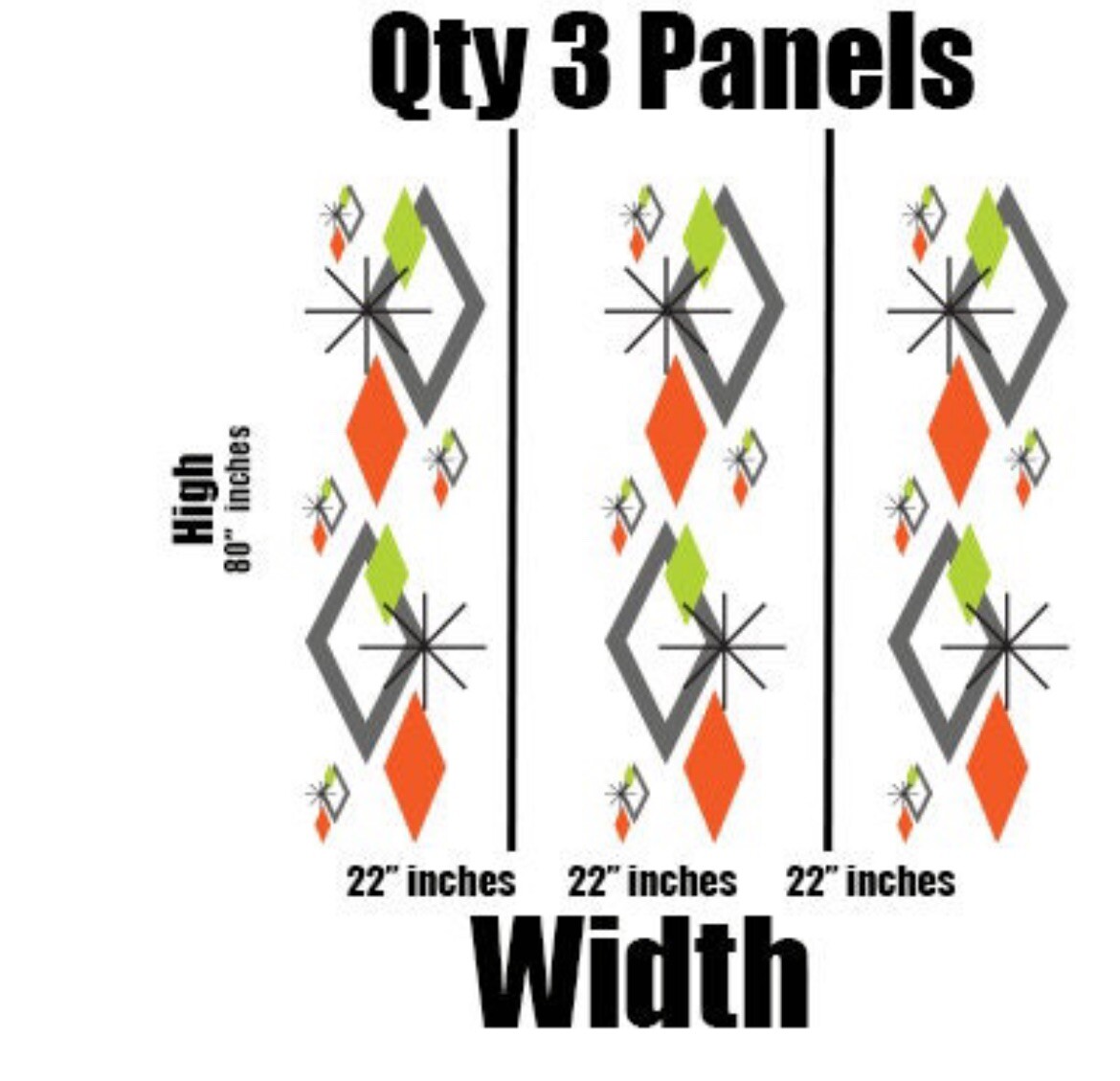 Modern Midcentury Minimalist Wall Decal