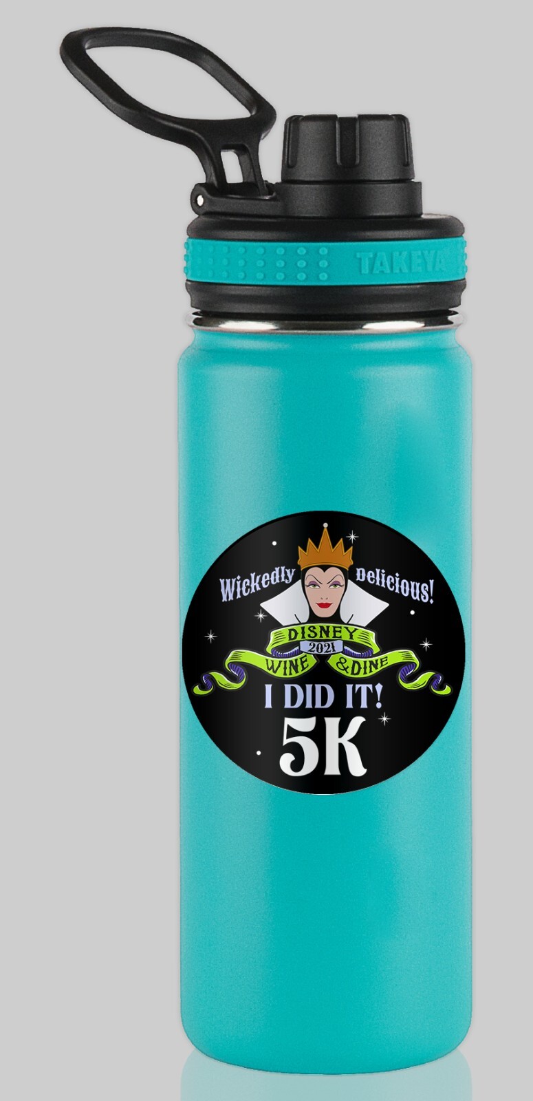 RunDisney Wine & Dine Races 2021 5K 3.1 Miles I DID IT Water Bottle Sticker