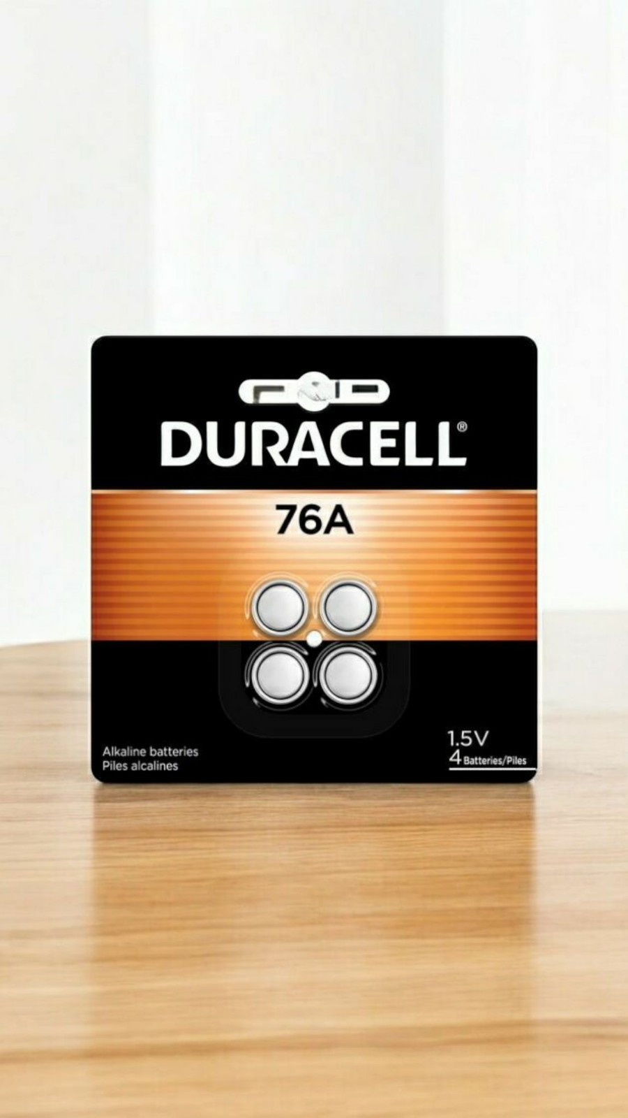 Duracell 76A, LR44, 1.5V 1 Pack Of 4