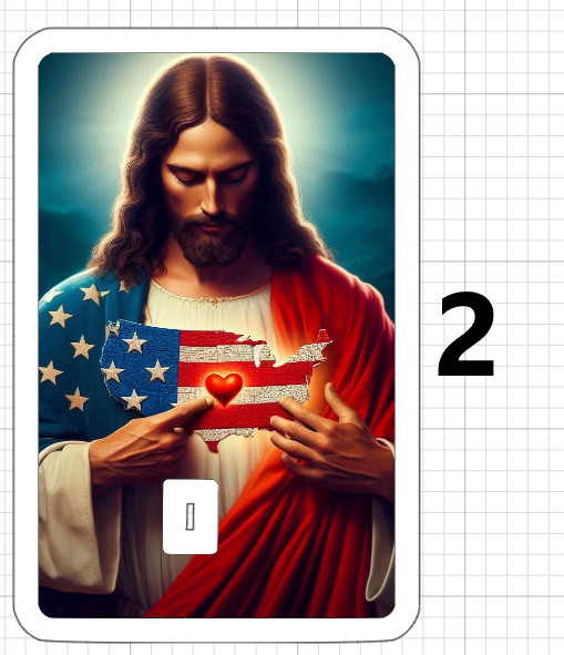 Jesus Christ Loves America Credit Debit ATM Card Skin Sticker Christian Trump US
