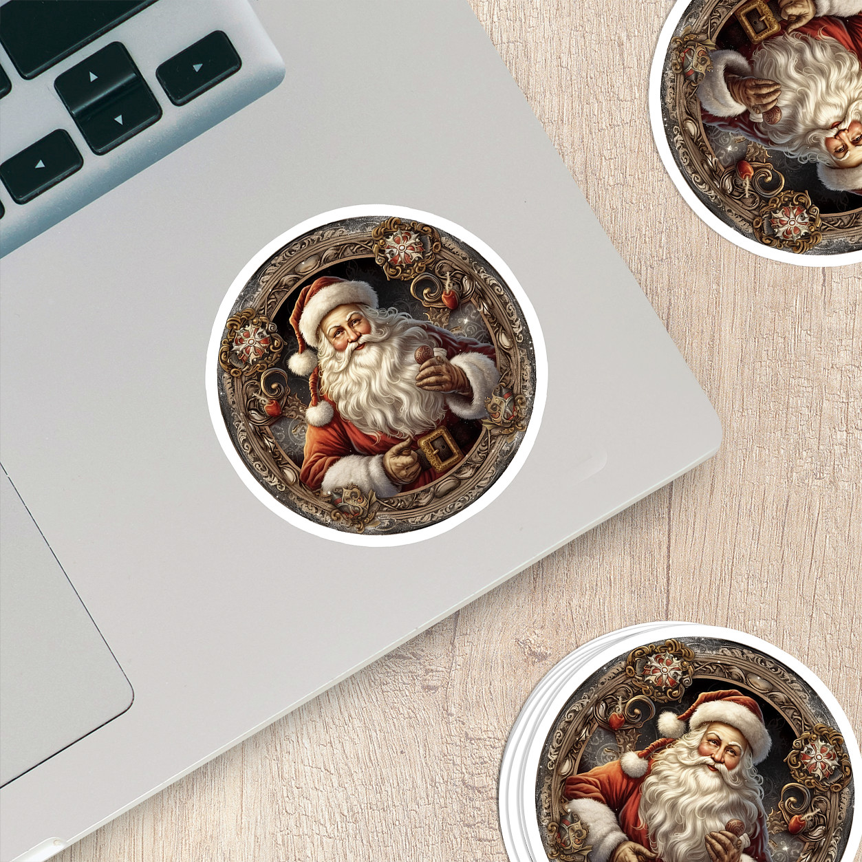 Santa Claus Vinyl Sticker – Bring the Magic of Christmas Anywhere