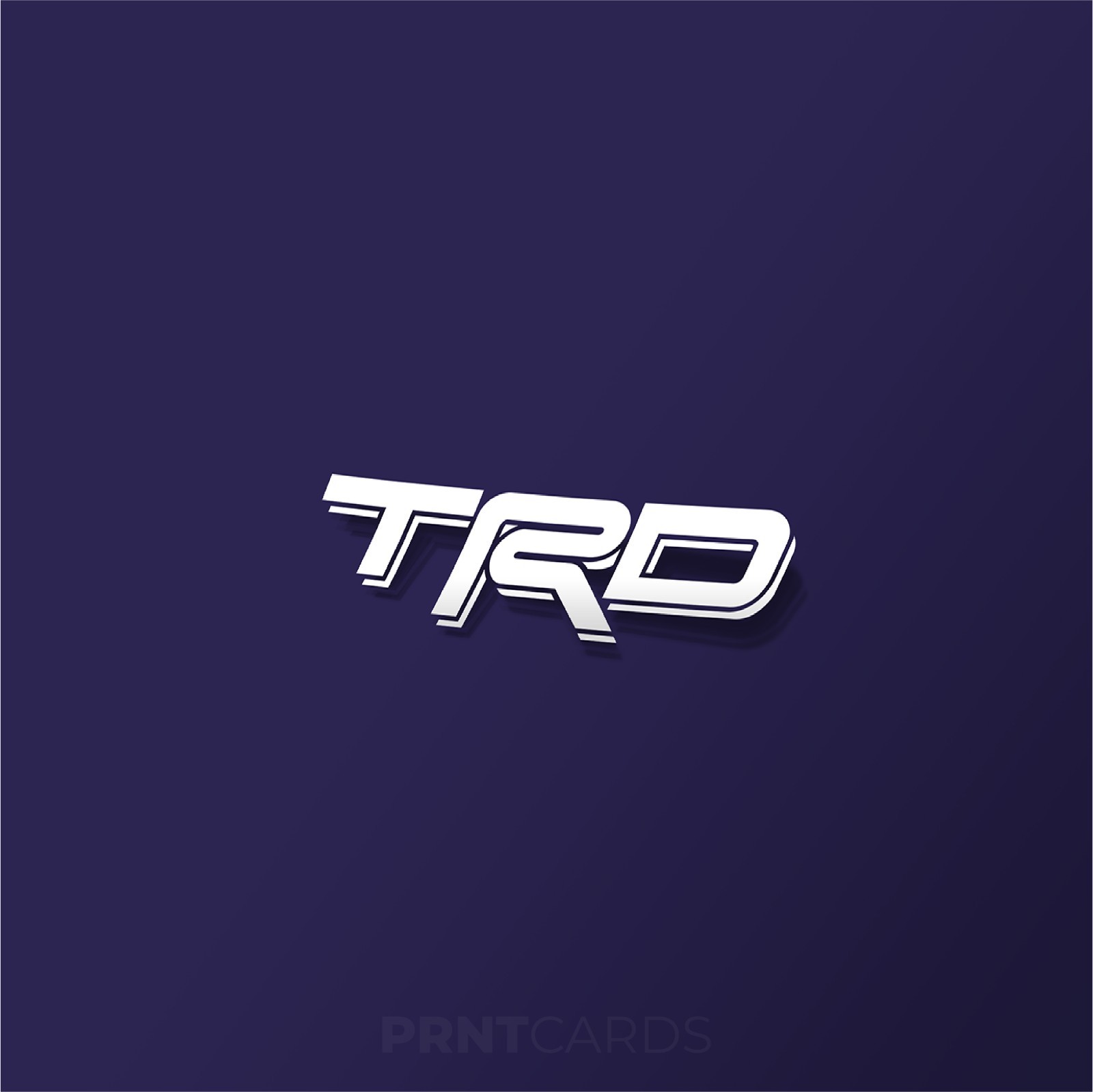 TRD Logo Decal 2 Pack Vinyl Sticker Toyota Racing Car Truck Window